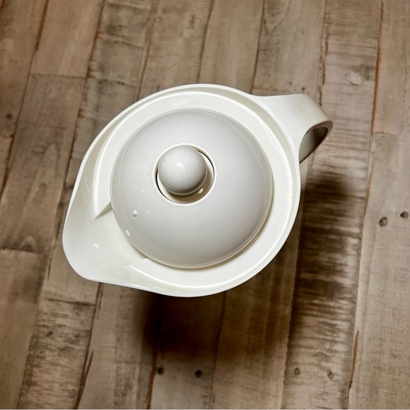 Mikasa Vintage Firenze Thermal Pitcher Insulated Carafe Floral Striped Blue - Picture 2 of 5